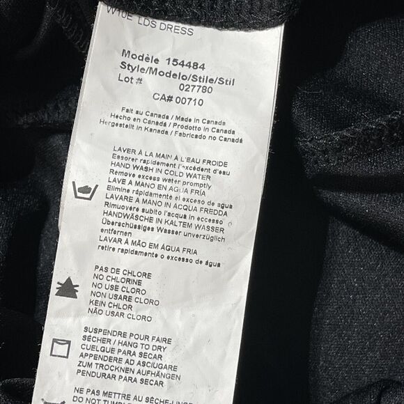 Joseph Ribkoff SZ 6 Bodycon Dress Scoop Neck 3/4 Sleeve Stretch Sparkly Glitter - Picture 9 of 10